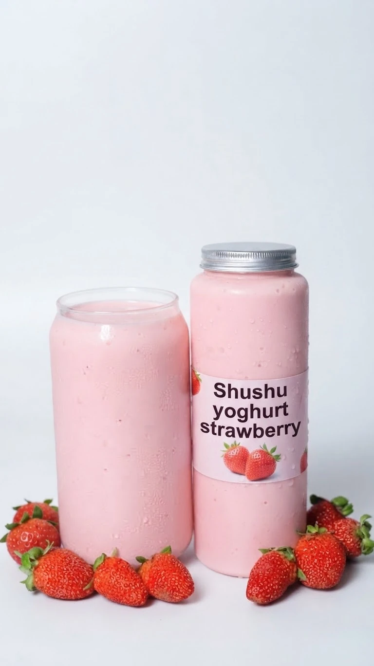 Shushu Yoghurt Strawberry 500Ml — Buy online at Fresh Mart