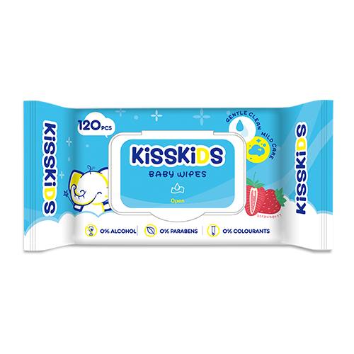 Kisskid Baby Wipes (120Pcs) — Buy online at Fresh Mart