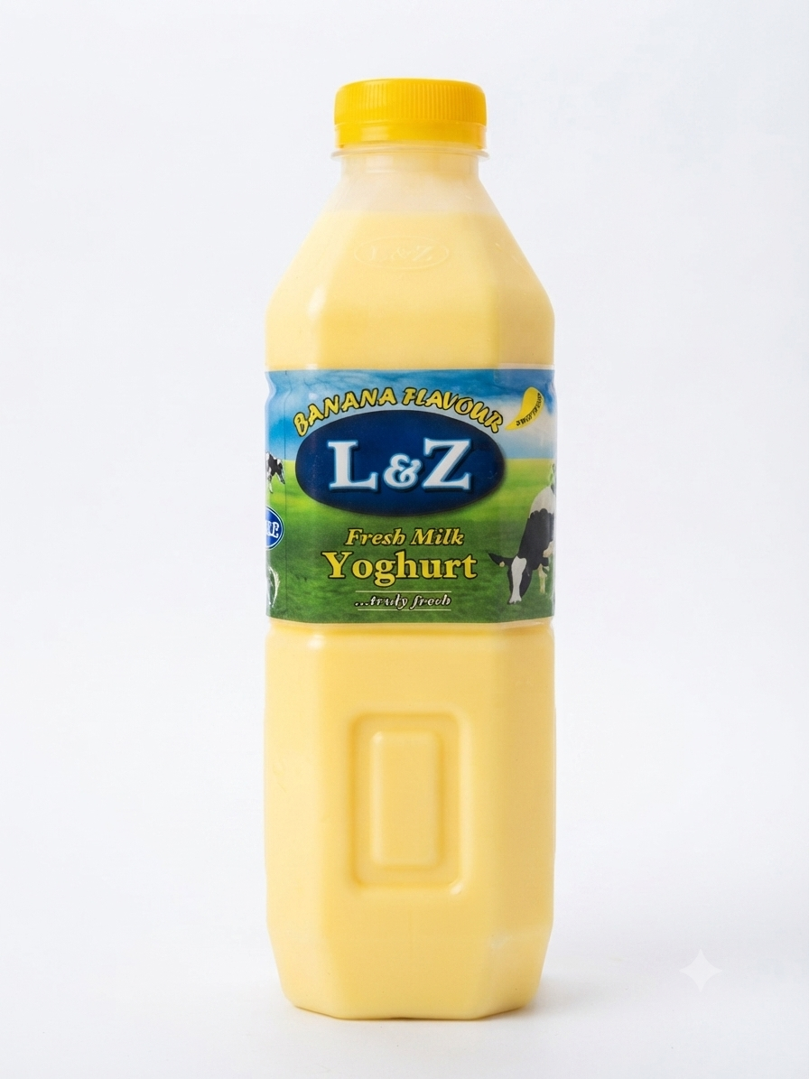 L&Z Banana Yoghurt 10X500Ml — Buy online at Fresh Mart