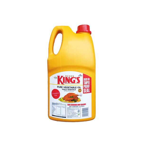Kings Pure Vegetable Oil 3Ltr — Buy online at Fresh Mart
