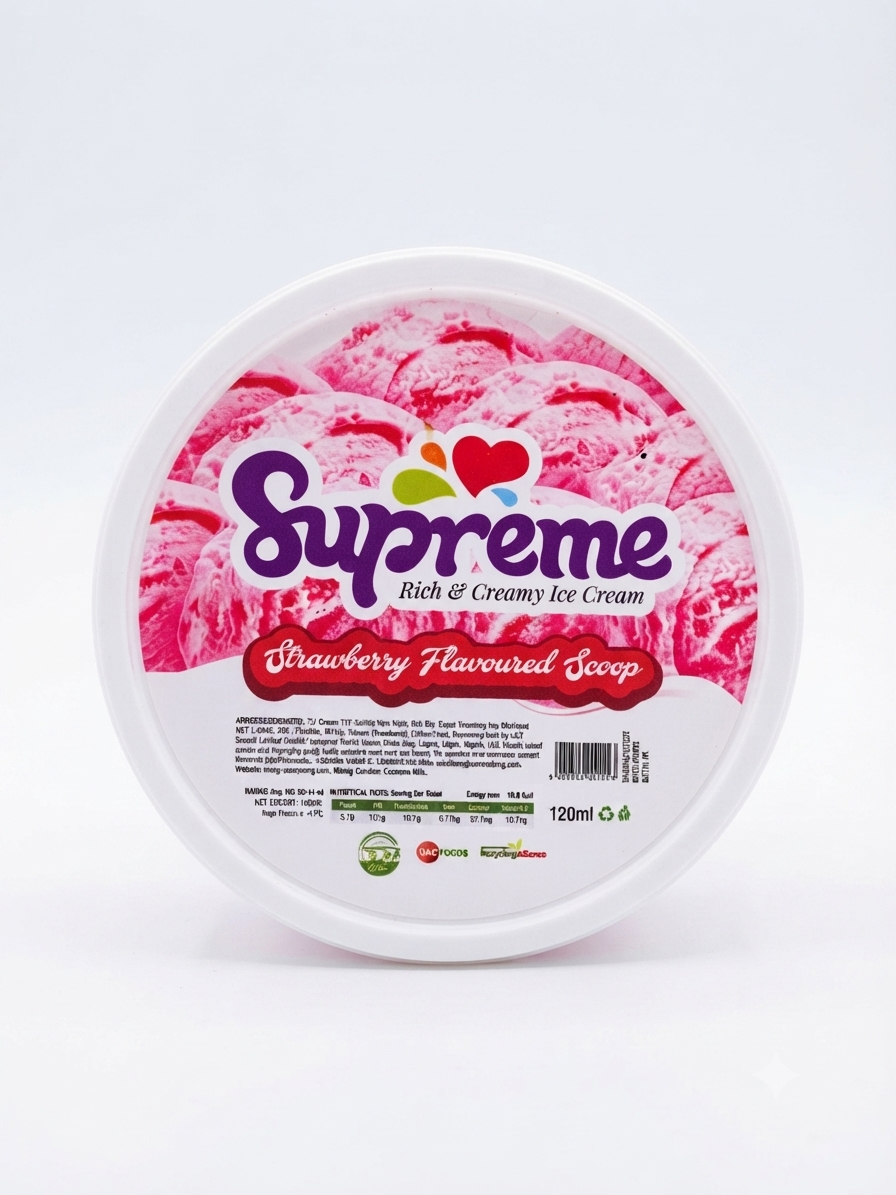 Uac Strawberry Ice Cream 50X120Ml — Buy online at Fresh Mart