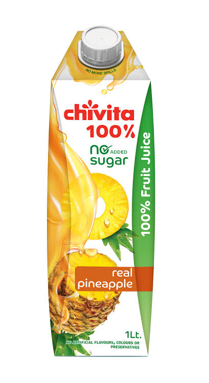 Chivita 100% No Sugar Real Pineapple 1Lit — Buy online at Fresh Mart