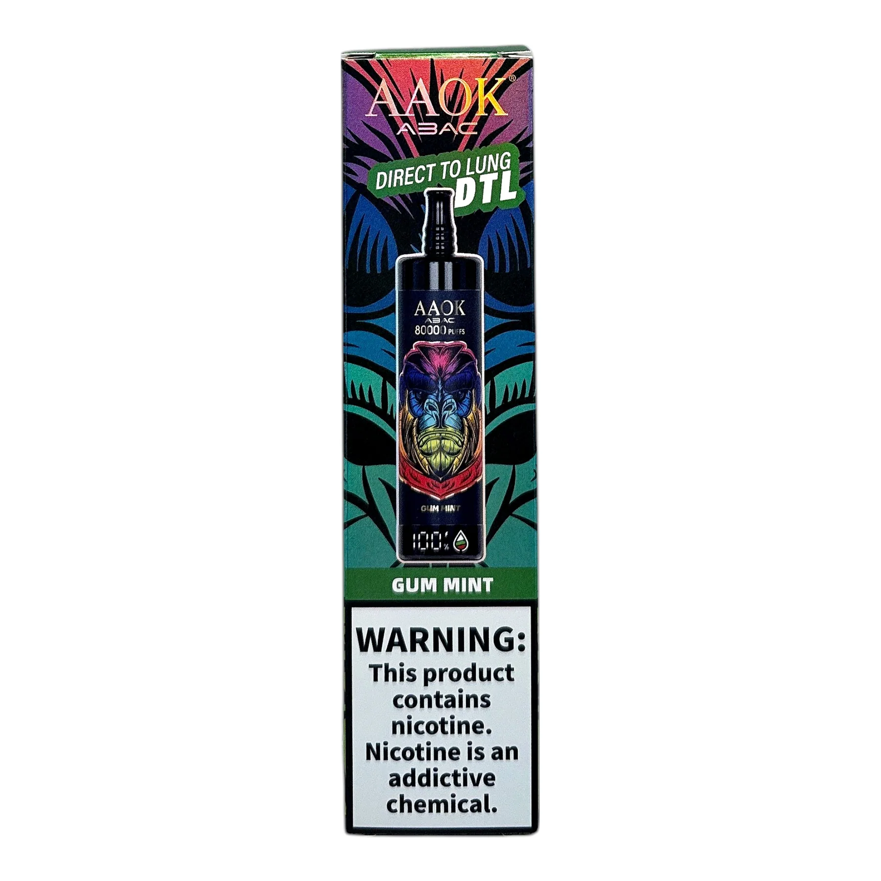 Aaok Direct To Lung Dtl Blueberry Ice 80000 Puf Vape — Buy online at Fresh Mart