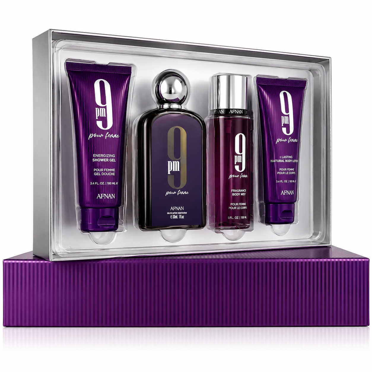 Afnan 9Pm Perfume Set 4Pcs In One 30Ml — Buy online at Fresh Mart