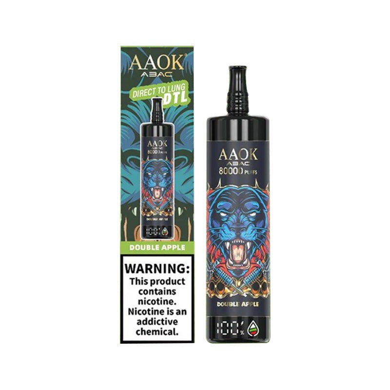 Aaok Direct To Lung Dtl Double Apple 80000 Puff Vape — Buy online at Fresh Mart