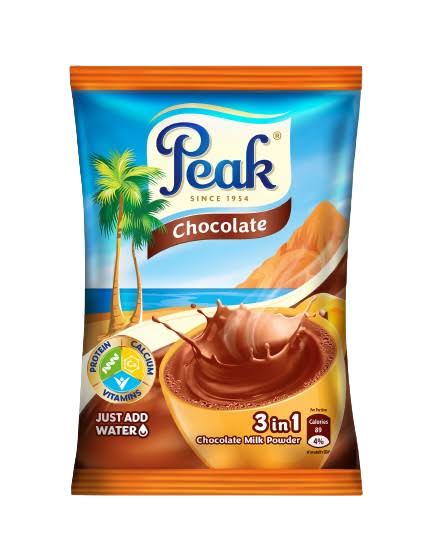 Peak Chocolate Milk Powder 380G 3 In 1Grm Satchet — Buy online at Fresh Mart