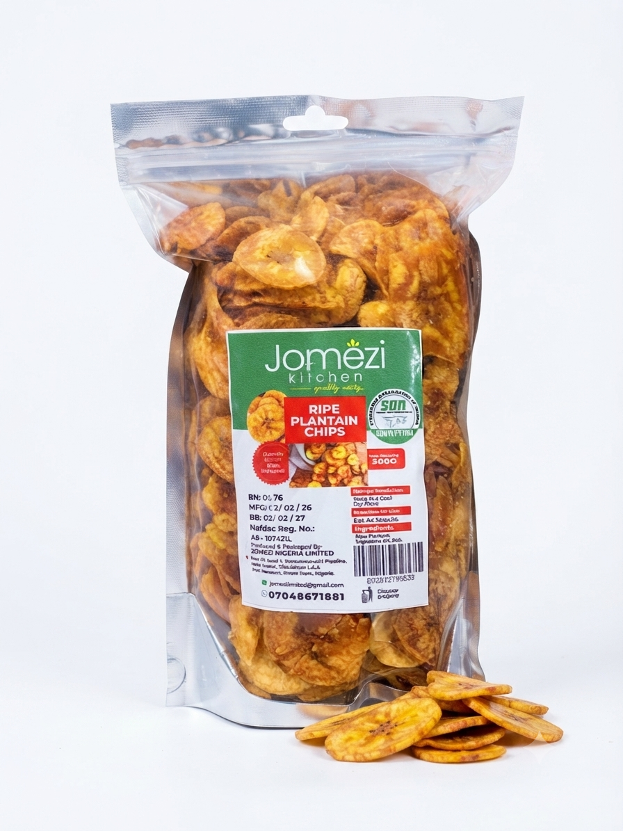 Jomezi Unripe Plantain Chips Medium 180G — Buy online at Fresh Mart