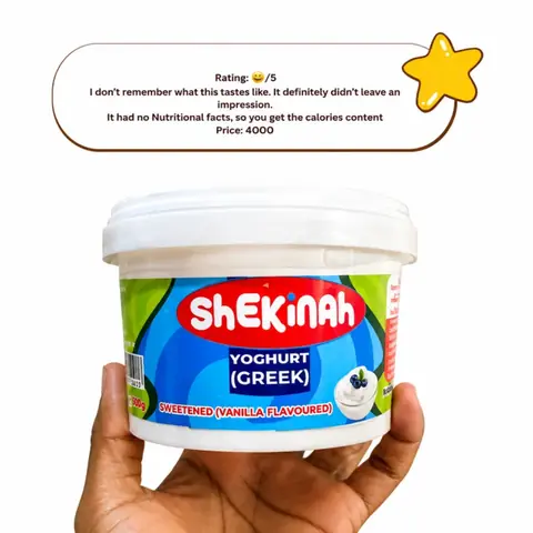 Shekinah Yoghurt Greek Sweetened 500G
