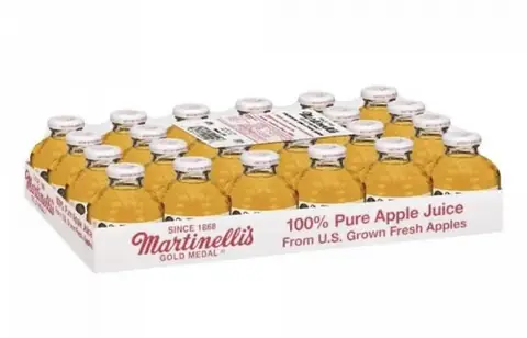 Martinellis Gold Metal Apple Juice Round