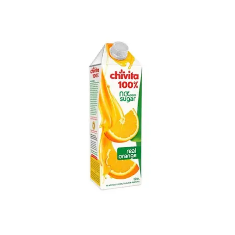 Chivita 100% No Sugar Orange Juice 1LTr