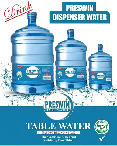 Preswin Bottle Water Dispenser Refil 19Lit (With Bottle)