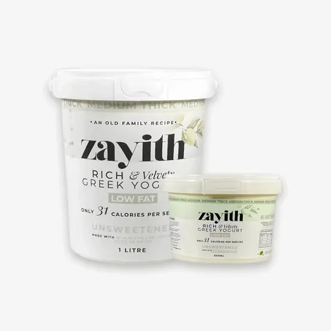Zayith Greek Yoghurt Unsweetened 500ML