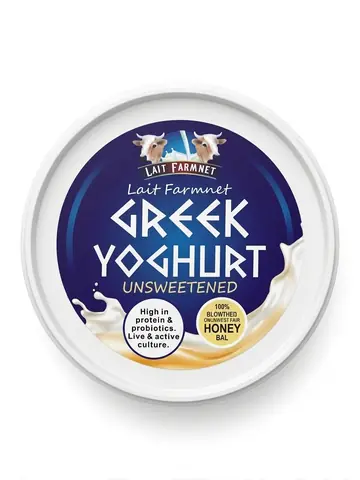 Farmnet Greek Unswetened Yorghurt 12X300ML