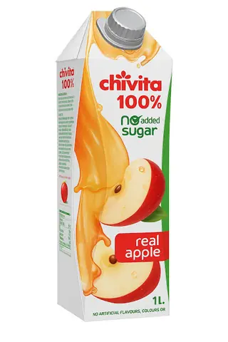 Chivita 100% No Sugar Real Apple 1Lit